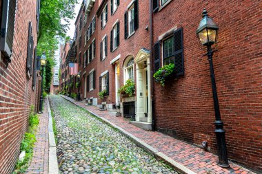 Boston, Massachusetts, ABD 'deki tarihi palamut caddesi.