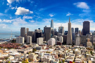 San Francisco, California, ABD 'nin panoramik hava manzarası