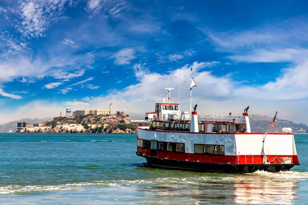 Prom Wyspę Więzienną Alcatraz San Francisco Kalifornia Usa — Zdjęcie stockowe
