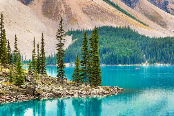 Panoramautsikt Över Sjön Moraine Banff National Park Canada — Stockfoto