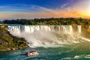 Kanada 'nın Niagara Şelaleleri, Amerika Şelaleleri, Niagara Şelaleleri, Ontario, Kanada