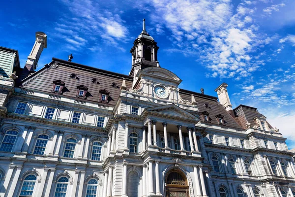 Montreal City Hall Montrealu Słoneczny Dzień Quebec Kanada — Zdjęcie stockowe