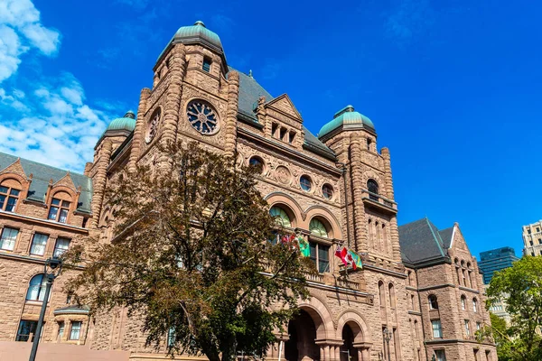 Assembleia Legislativa Ontário Parlamento Edifício Toronto Dia Ensolarado Ontário Canadá — Fotografia de Stock