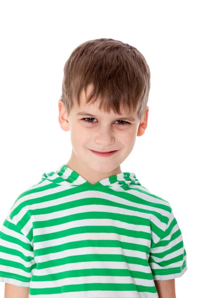 Cute boy anger — Stock Photo, Image