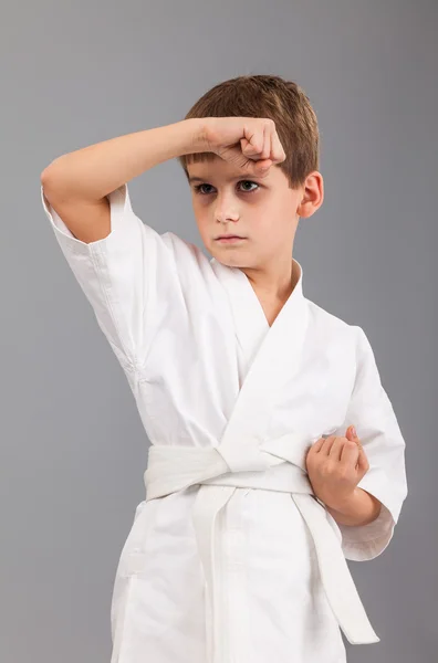 Karate pojke — Stockfoto