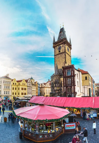 Astronomische Uhr in Prag. — Stockfoto