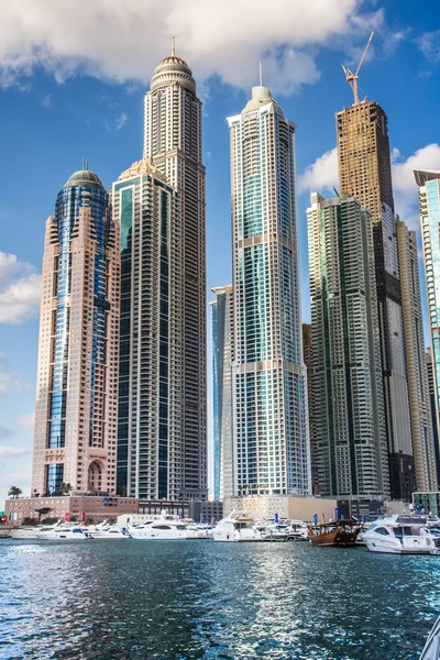 Dubai Marina paesaggio urbano — Foto Stock