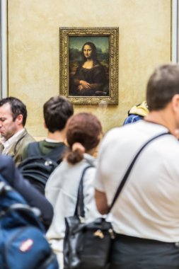Mona Lisa at Louvre clipart