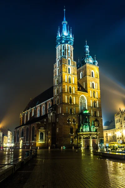 Marktplatz bei Nacht. — Stockfoto