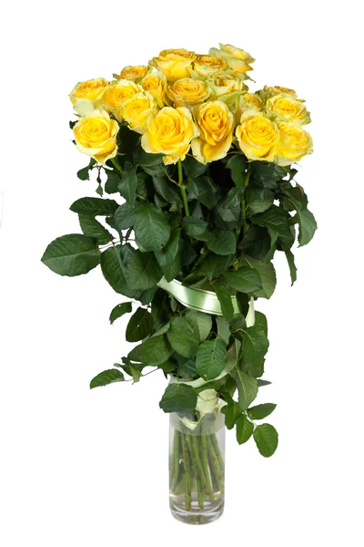 Fresh yellow roses — Stock Photo, Image