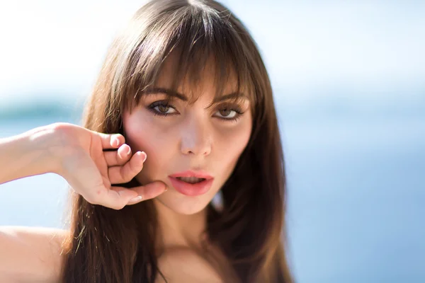 Woman enjoying summer vacation — Stock Photo, Image