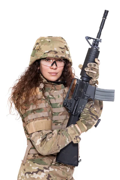 Στρατός κορίτσι — Φωτογραφία Αρχείου