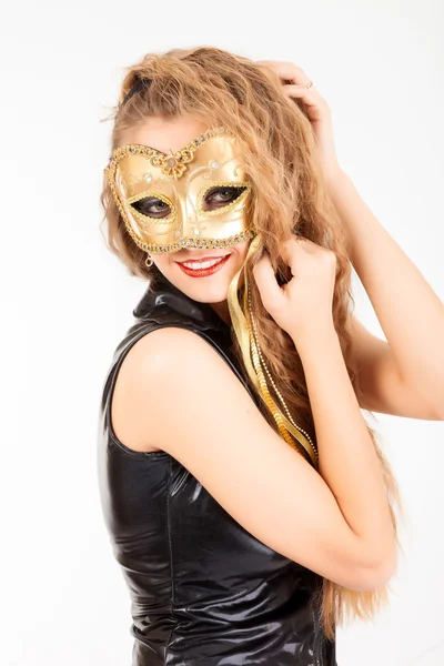 Vrouw met masker — Stockfoto