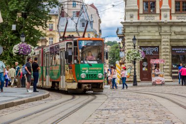 Lviv eski tramvay.