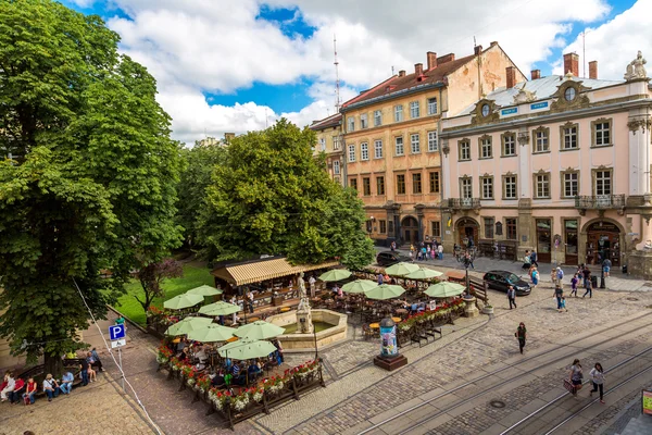 Centro histórico de Lviv — Foto de Stock