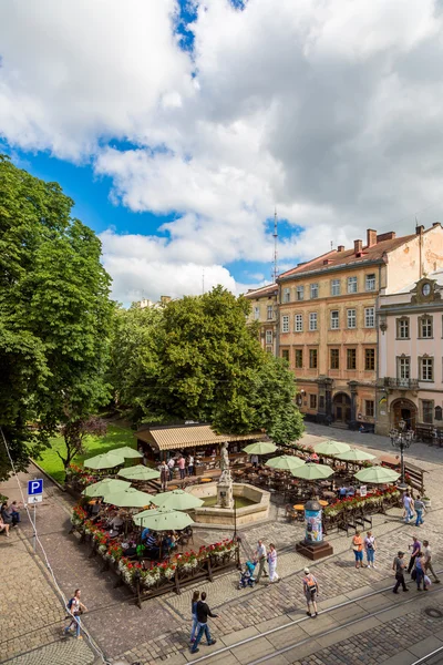 Centro histórico de Lviv — Foto de Stock