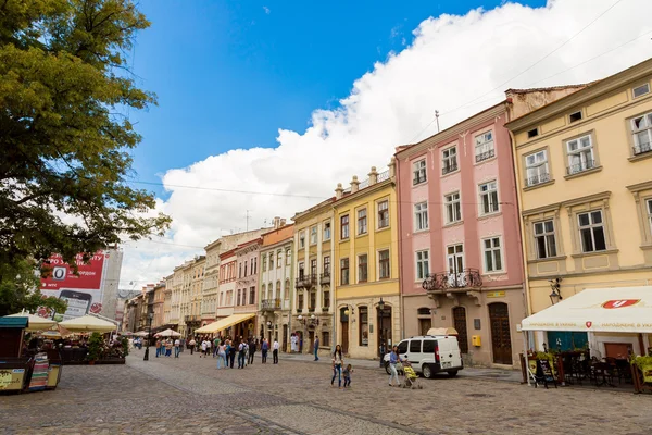 Lvivs historiska stadskärna — Stockfoto