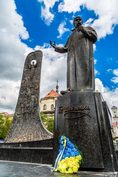 Пам'ятника Тарасу Шевченку — стокове фото