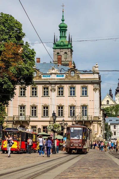 Historyczne centrum Lwowa — Zdjęcie stockowe