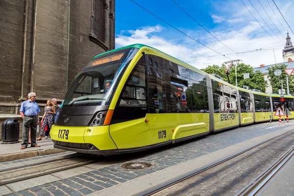 Spårvagn i Lviv — Stockfoto