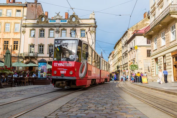 Historické tramvaje — Stock fotografie