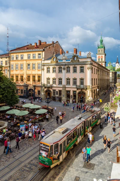 Lviv centro città — Foto Stock