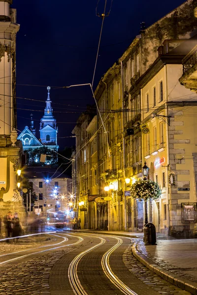 Rynok square i lviv — 图库照片