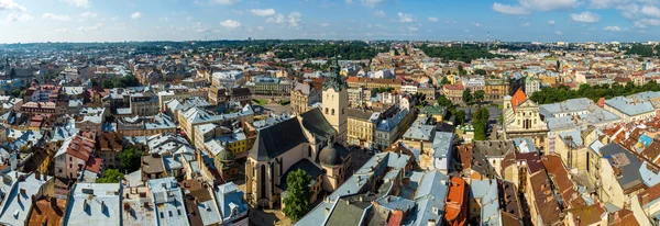 Vue aérienne de Lviv — Photo