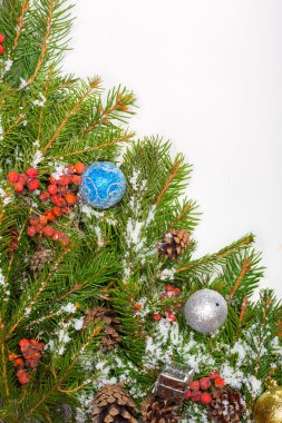 Noel arkaplanı. Eve çerçevesi