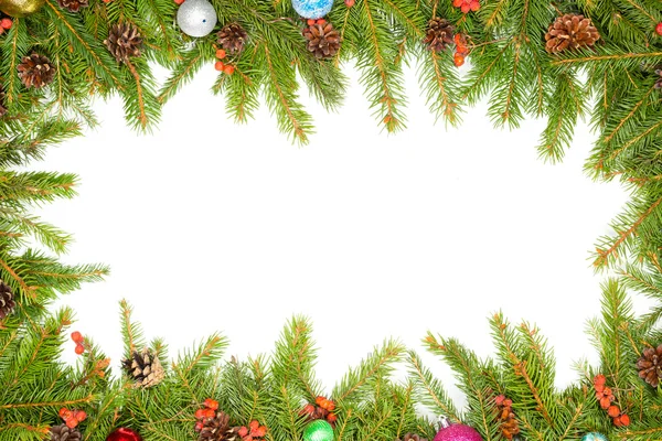 Weihnachtlicher Hintergrund. Rahmenwerk für Vorabend — Stockfoto