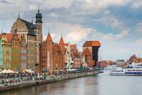 Řeka Visla v Gdaňsku — Stock fotografie