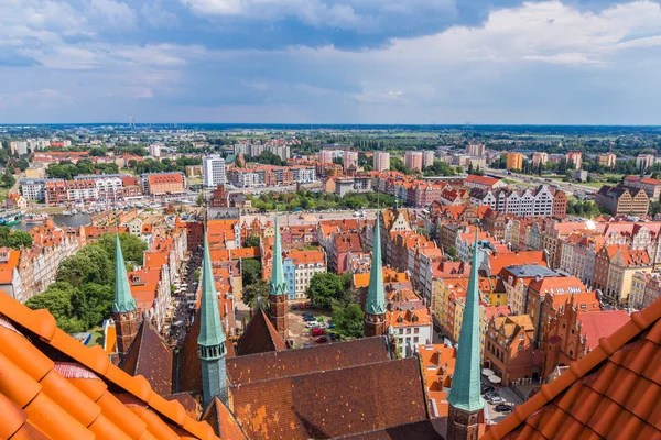 Vista aérea de Gdansk — Fotografia de Stock