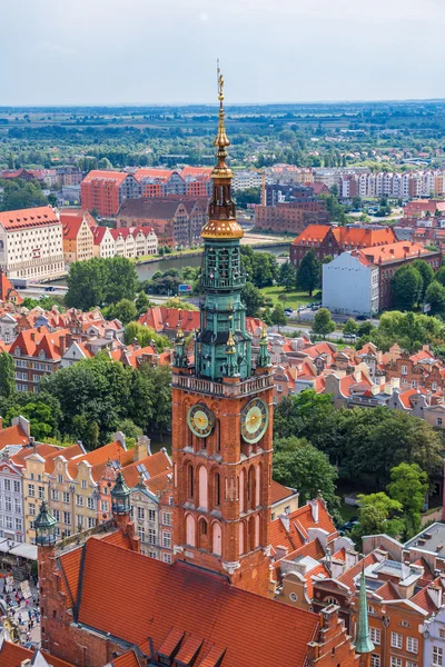 Gdansk aerial view — Stock Photo, Image