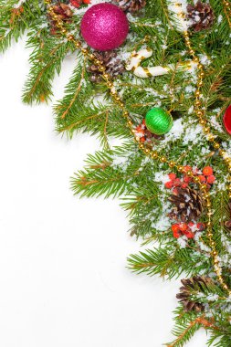 Noel süslemeleri ile sınır