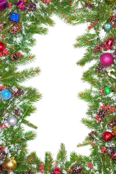 Bordo di Natale con decorazioni — Foto Stock