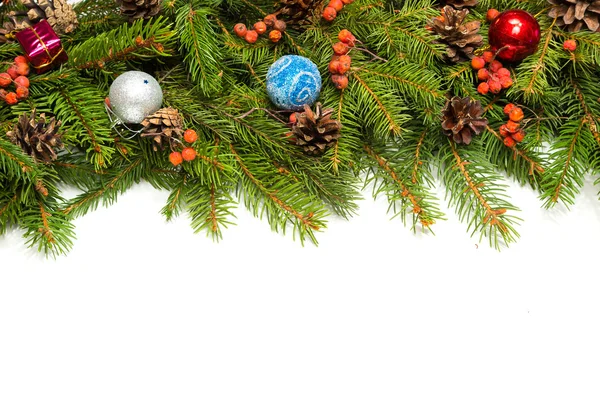 Bordo di Natale con decorazioni Foto Stock