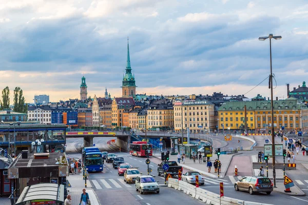 Het oude gedeelte van Stockholm, — Stockfoto