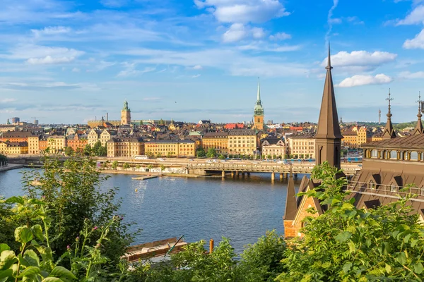 Den gamla delen av Stockholm, — Stockfoto