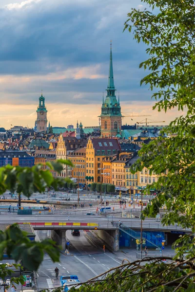 Het oude gedeelte van Stockholm, — Stockfoto