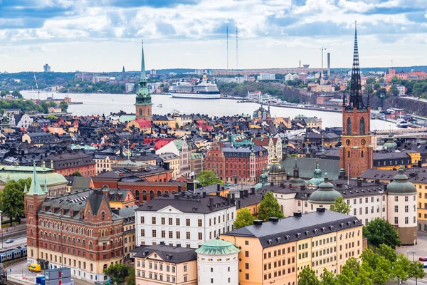 Panorama över gamla stan — Stockfoto