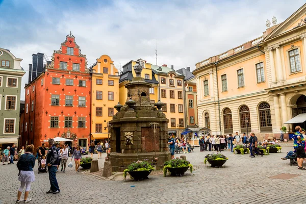 Stortorget platz in gamla stan — Stockfoto