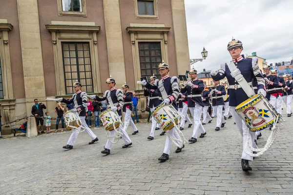 Banda do exército sueco real — Fotografia de Stock