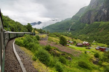 Norveç'te ünlü Flam tren, tren