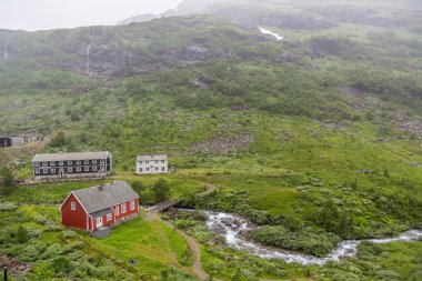 Ülke yaz manzara, Norveç