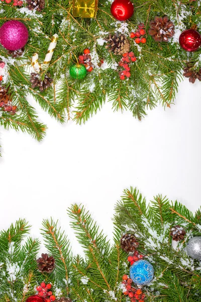 Weihnachtlicher Hintergrund. Rahmenwerk für Vorabend — Stockfoto