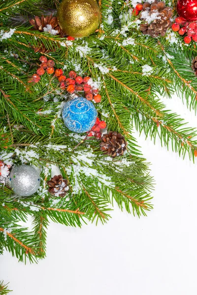 Weihnachtlicher Hintergrund. Rahmenwerk für Vorabend — Stockfoto