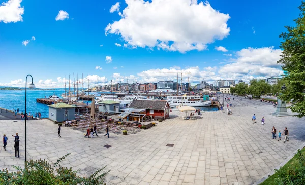 Oslo, Norvégia Harbor — Stock Fotó