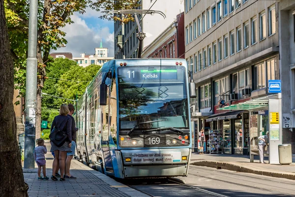 Modern  city tram — Stock Photo, Image