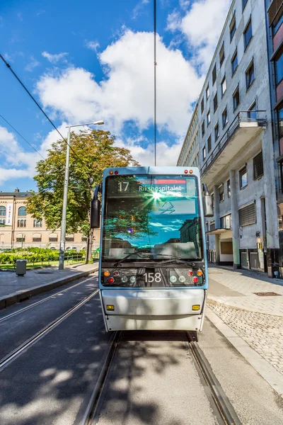 Modern  city tram — Stock Photo, Image