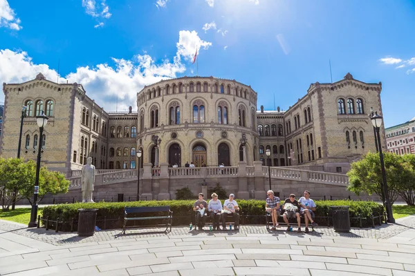 Budynek norweskiego Parlamentu — Zdjęcie stockowe